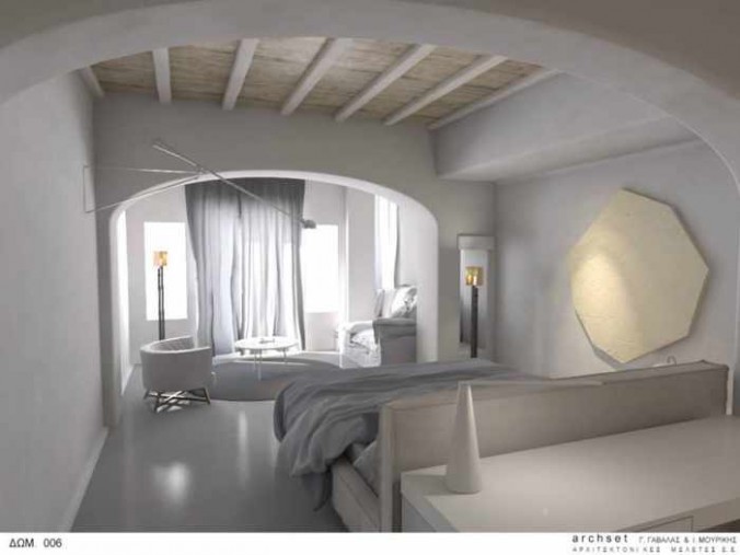 Interior of a room at Mykonos Blanc Hotel seen in image from hotel Facebook page 03