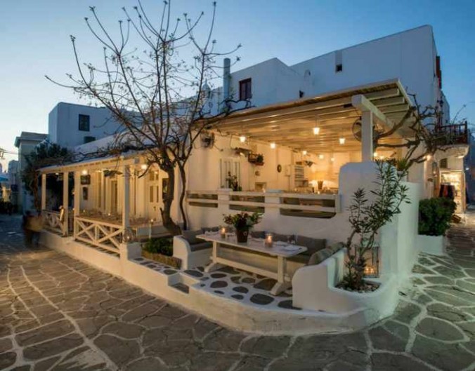 M-eating Mykonos exterior view photo from the restaurant's Facebook page