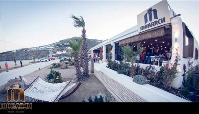 Monarch Restaurant & Beach Club at Kalo Livadi Mykonos photo from its website