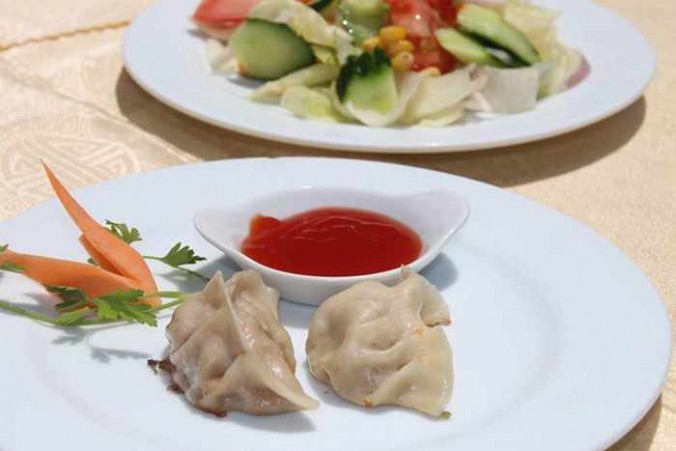 Steamed or fried dumplings from Asian Taste Mykonos in Food Mall Mykonos
