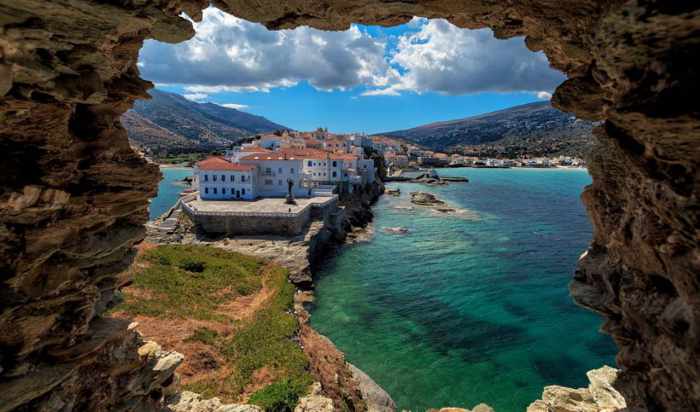 PHoto of Andros Town (Chora) from Discover Greece website