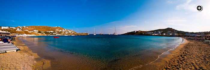 Ornos beach Mykonos photo shared on Facebook by Mpalothies taverna