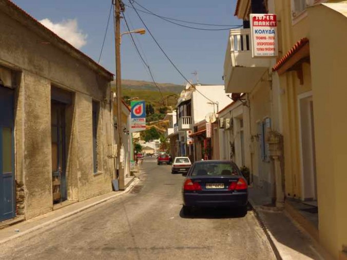 a street in Andros Town