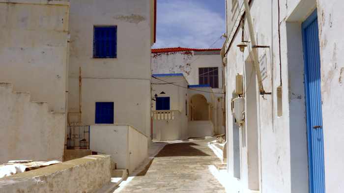 a street in Andros Town