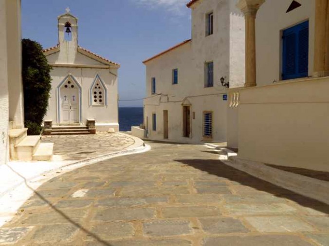 a street in Andros Town