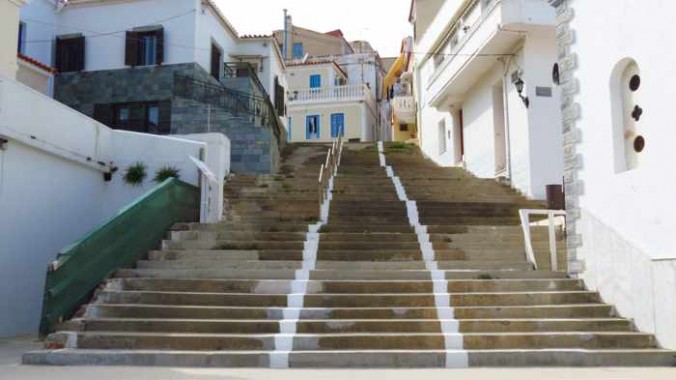 steps in Andros Town