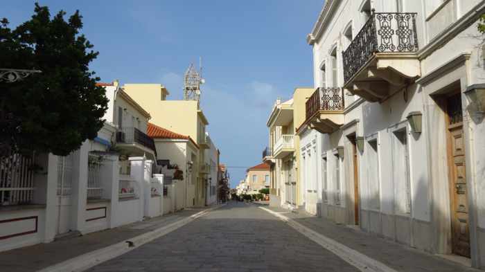 the main street in Andros Town