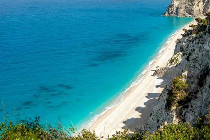 Egremni beach on Lefkada