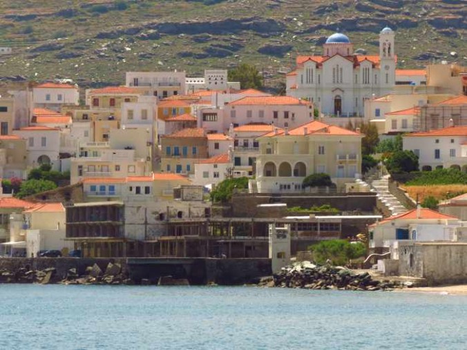 ruins of the Xenia Hotel at Andros Town