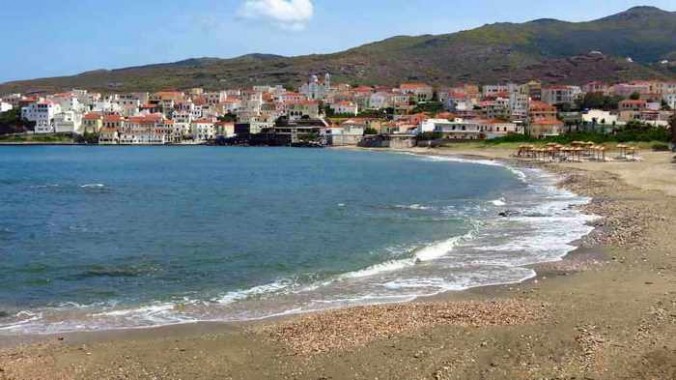 Chora beach Andros