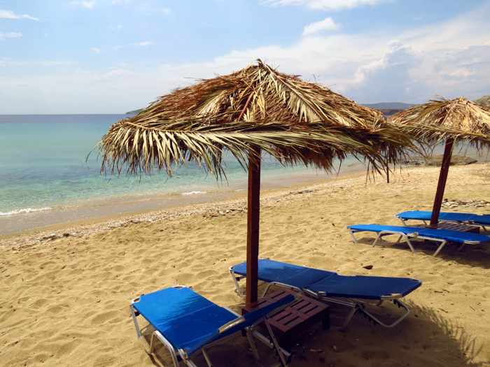 Aneroussa hotel beach