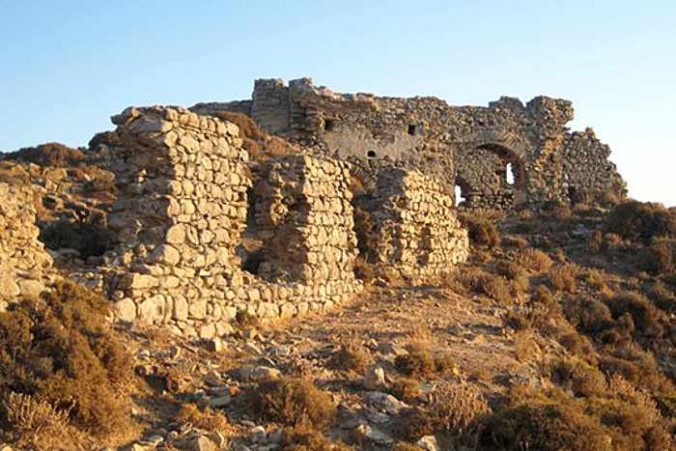 Apano Kastro ruins on Andros