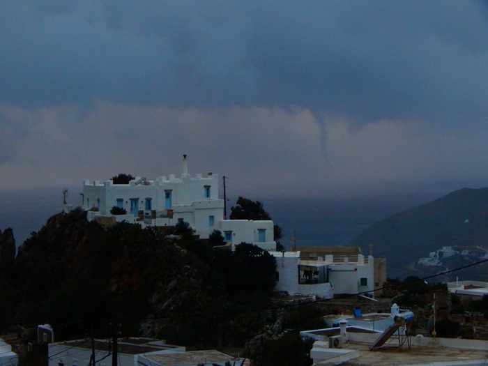 Funnel cloud off Amorgos island