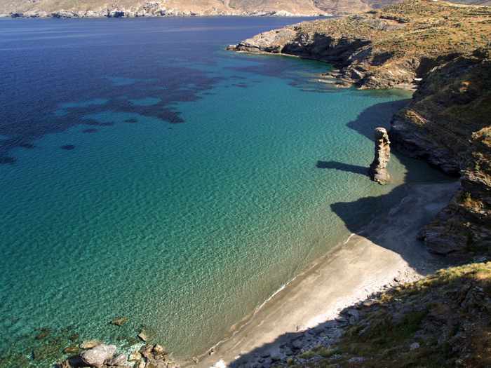 Grias Pidima beach Andros