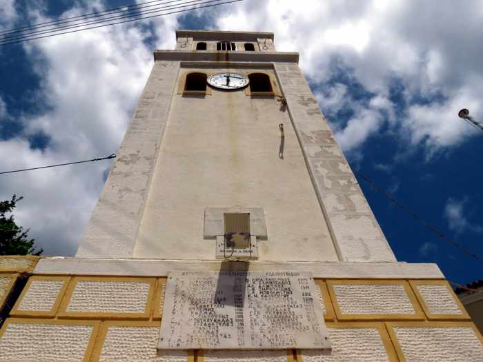 a church belltower in Stenies 
