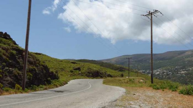 road to Stenies on Andros
