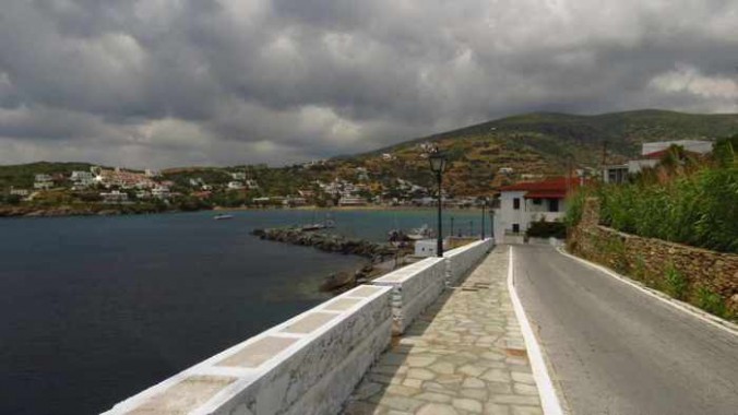 Batsi village on Andros