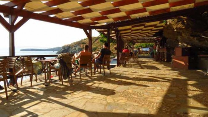 Aneroussa Beach Hotel beach bar