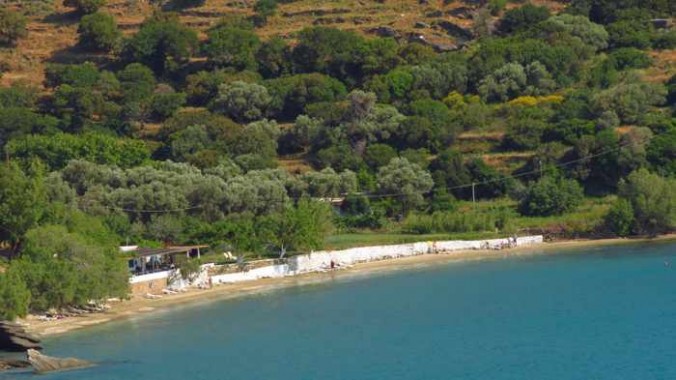 Agia Marina beach on Andros