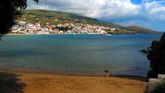 Batsi beach on Andros 