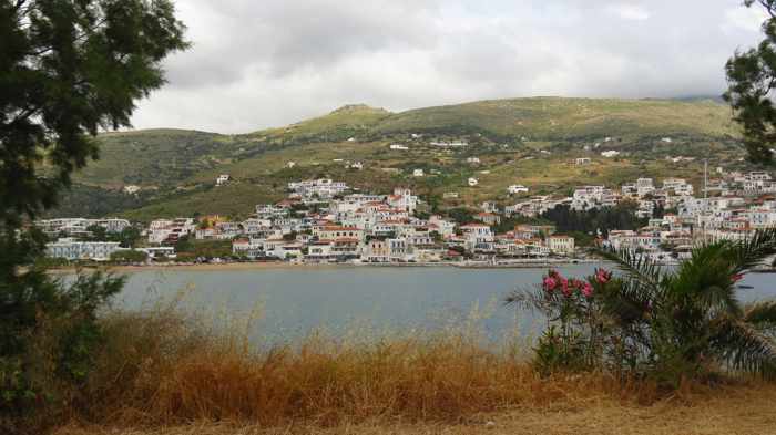 Batsi village and bay on Andros