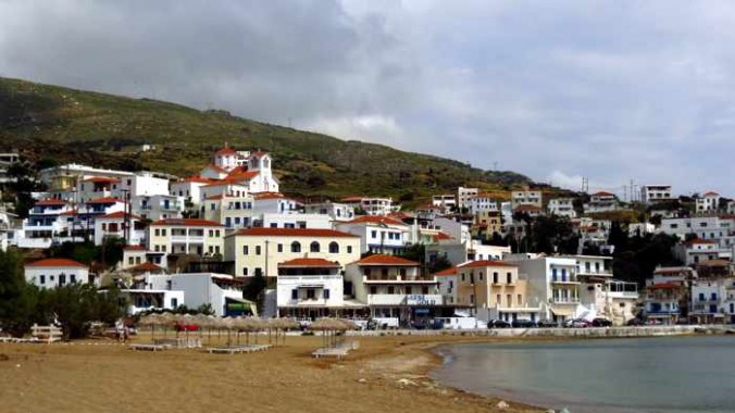 Batsi beach on Andros