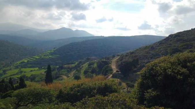Lianos Village hotel of hillsides near Agia Mamas church Naxos