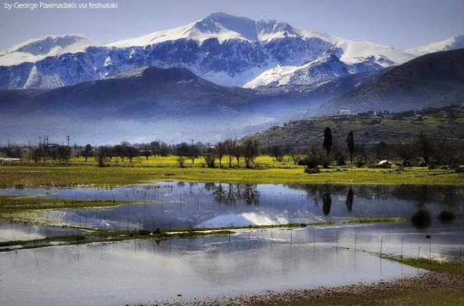 George Paximadakis photo of the Lasithi plateau in the heart of the Dikti mountain range of Crete