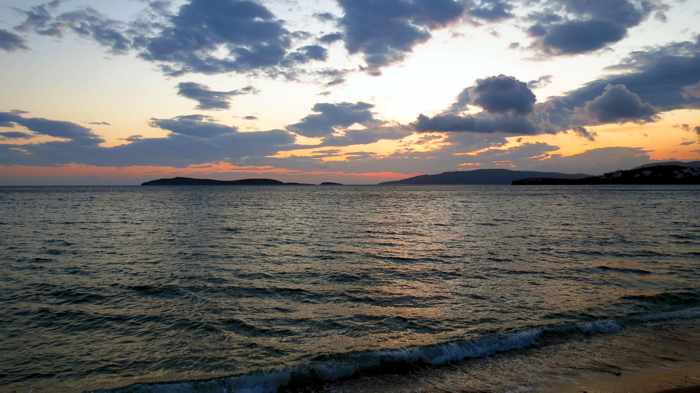 view from Agia Marina Taverna Andros