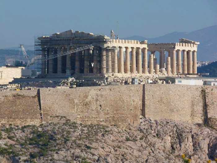 the Parthenon of Athens 