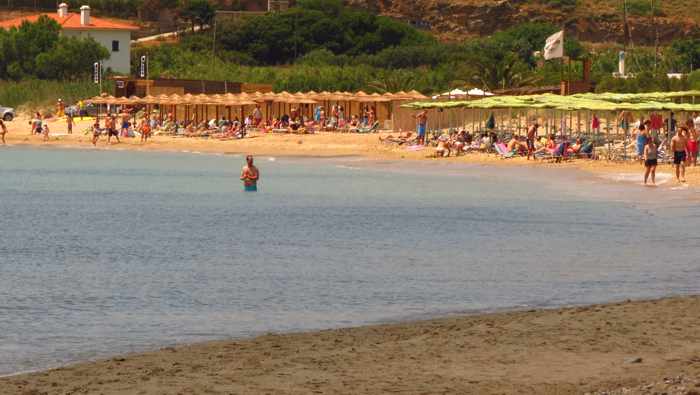 Agios Petros beach on Andros