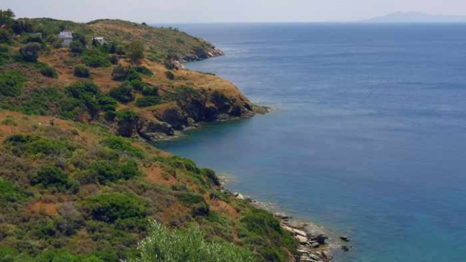 Andros coast near Batsi
