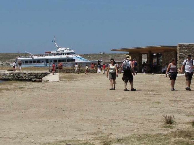 Delos Tours ferry the Orca at Delos island