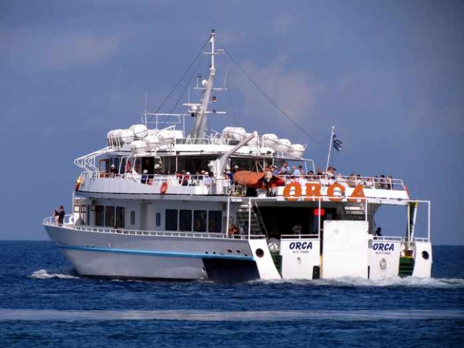 Delos ferry boat the Orca