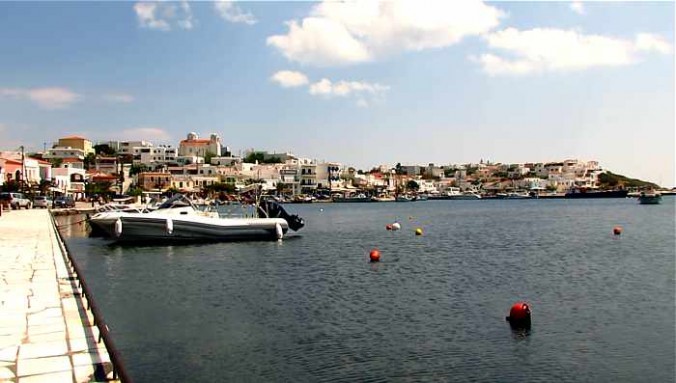 Gavrio harbourfront