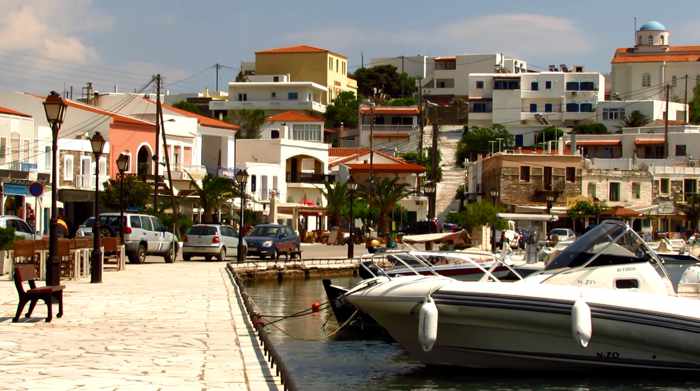 Gavrio harbourfront