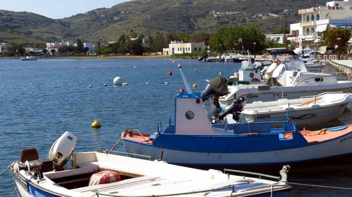 Gavrio harbour on Andros
