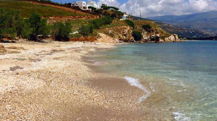Liopessi beach on Andros 