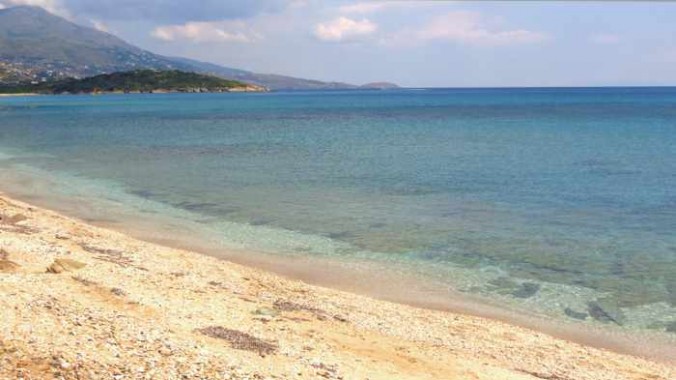 sea view from Liopessi beach Andros
