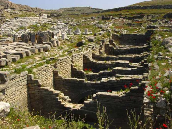 Delos ruins photo by Mykonos Tours