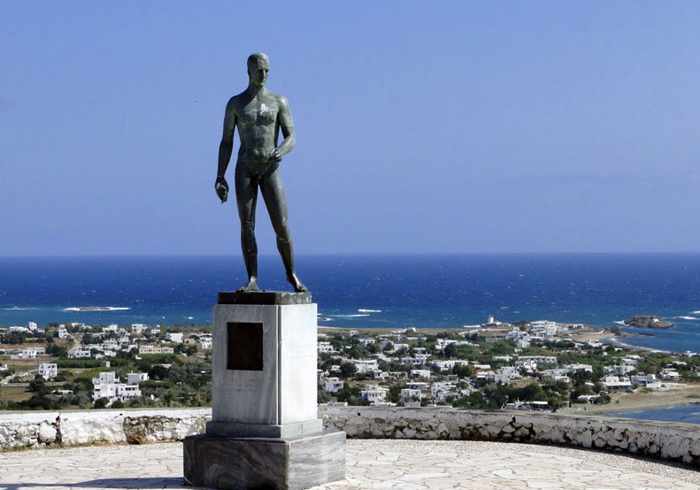 Rupert Brooke statue on Skyros