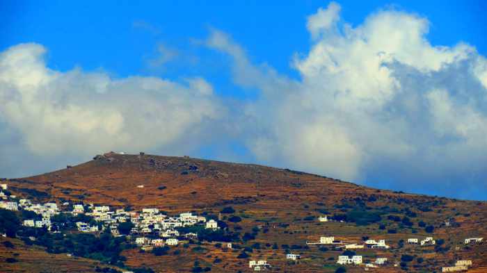 a mountain village on Tinos