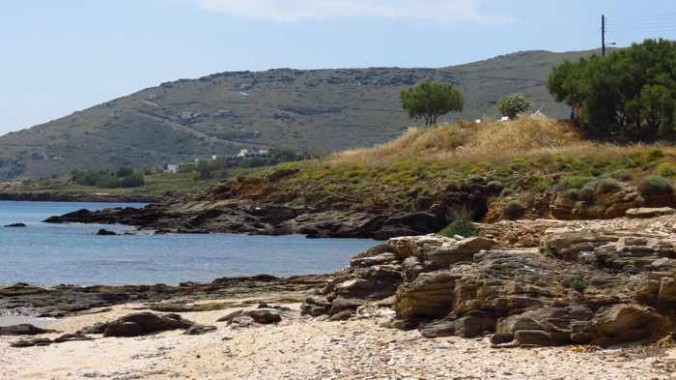 Liopessi beach on Andros
