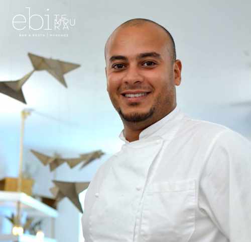 Ebi Tempura Bar and Restaurant Mykonos chef and owner Ahmed Ahmed