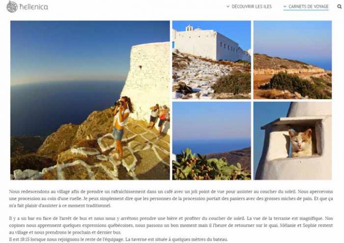 Hellenica French language travel guide to Greece