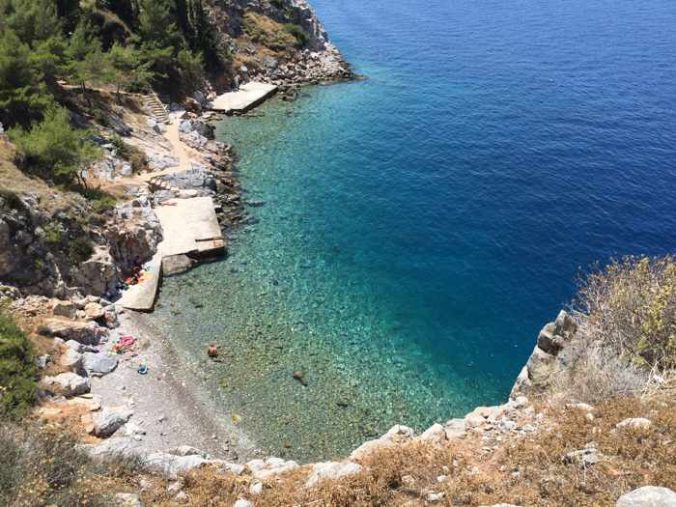 Avlaki beach on Hydra