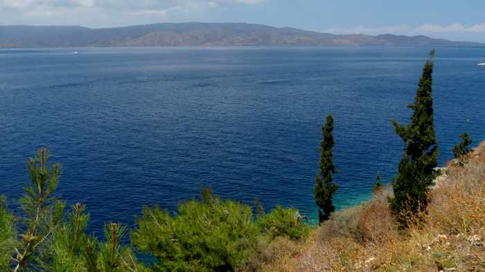 Peloponnese seen from Hydra