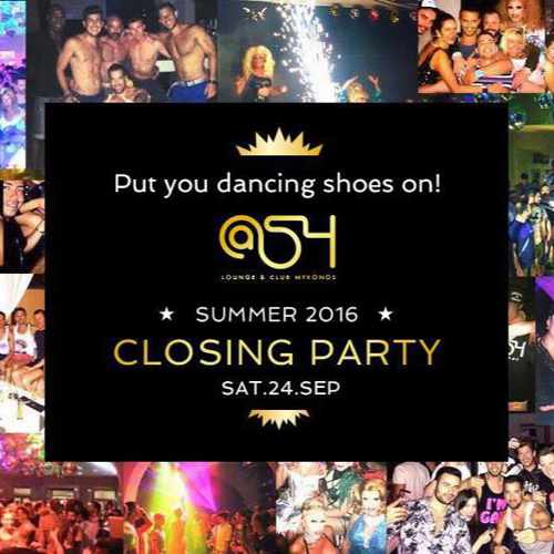 @54 club Mykionos closing party for 2016