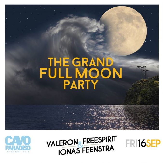 Cavo Paradiso grand full moon party september 16