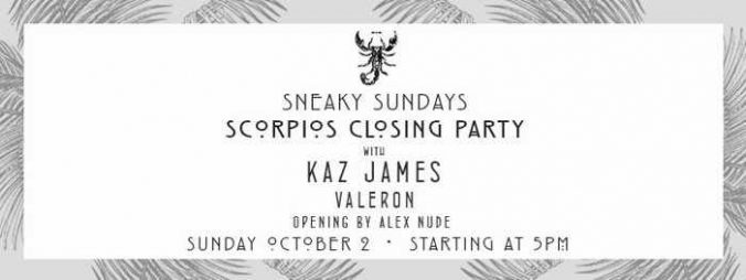 Sneaky Sundays season closing party at Scorpios Mykonos